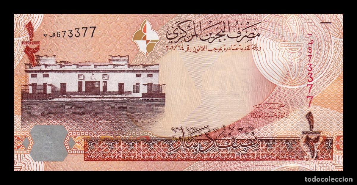 Billetes extranjeros: Bar&eacute;in 1/2 Dinar L. 2006 Pick 25 Sc Unc - Foto 1