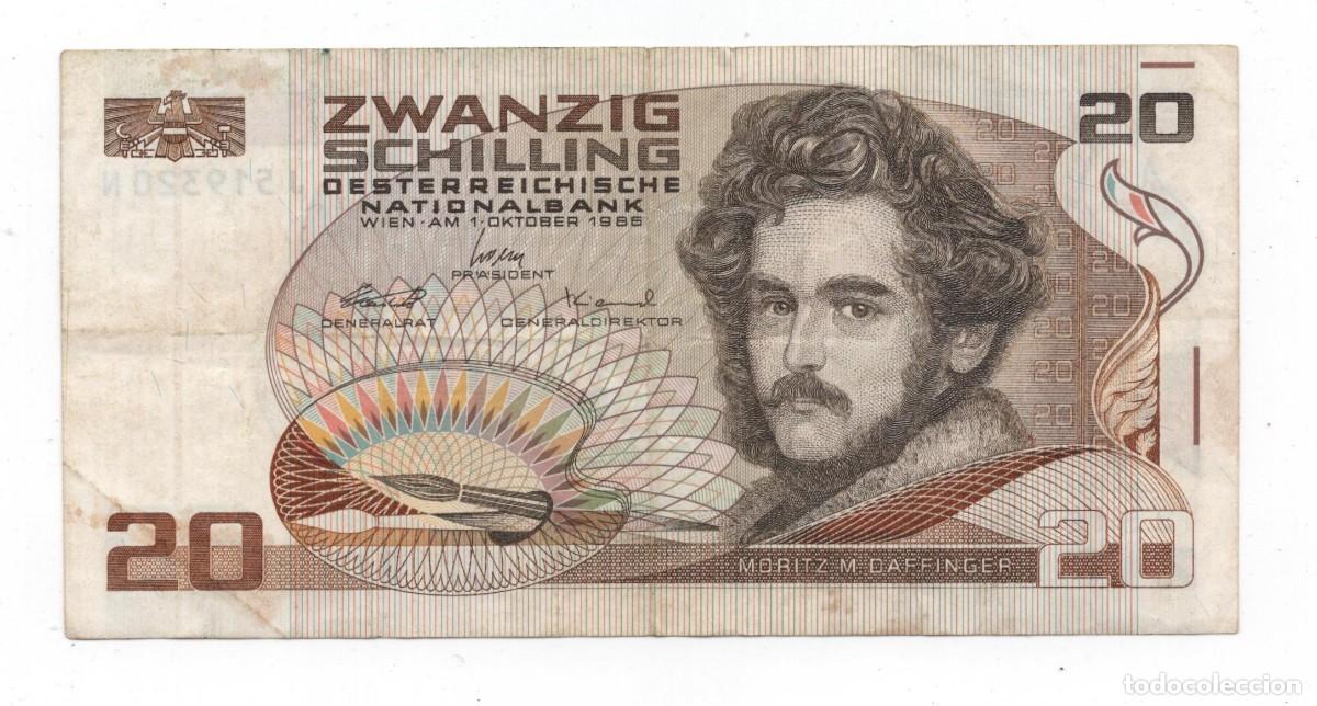Billetes extranjeros: AUSTRIA 20 ZWANZIG SCHILLING A&Ntilde;O 1986 - Foto 1
