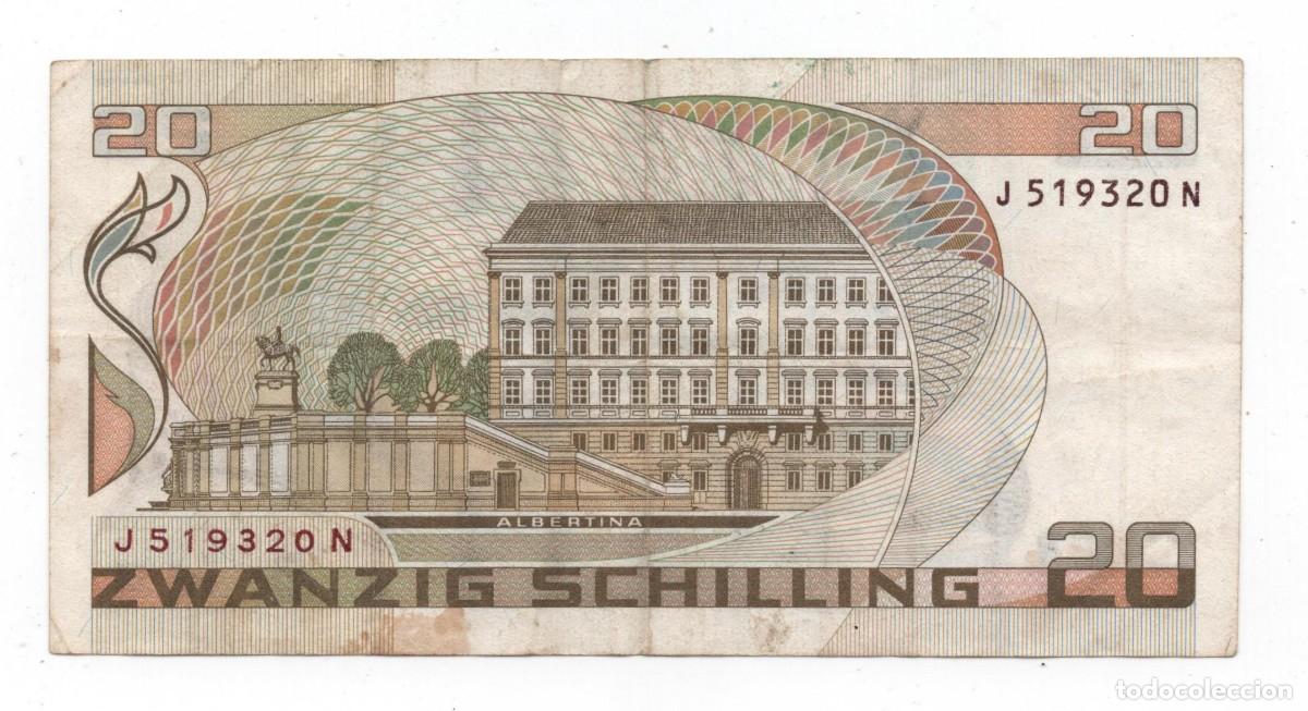 Billetes extranjeros: AUSTRIA 20 ZWANZIG SCHILLING A&Ntilde;O 1986 - Foto 2