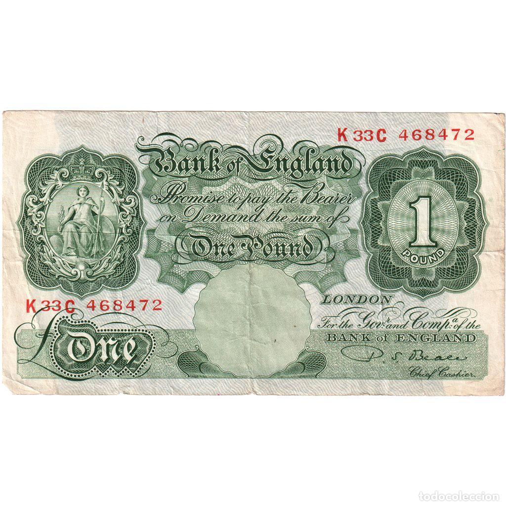 Billetes extranjeros: [#336968] Gran Breta&ntilde;a, 1 Pound, BC+ - Foto 1