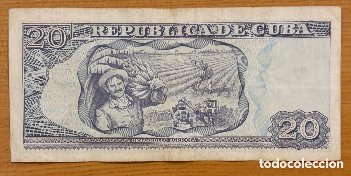 Billetes extranjeros: Cuba - 20 pesos 2016 - Foto 2