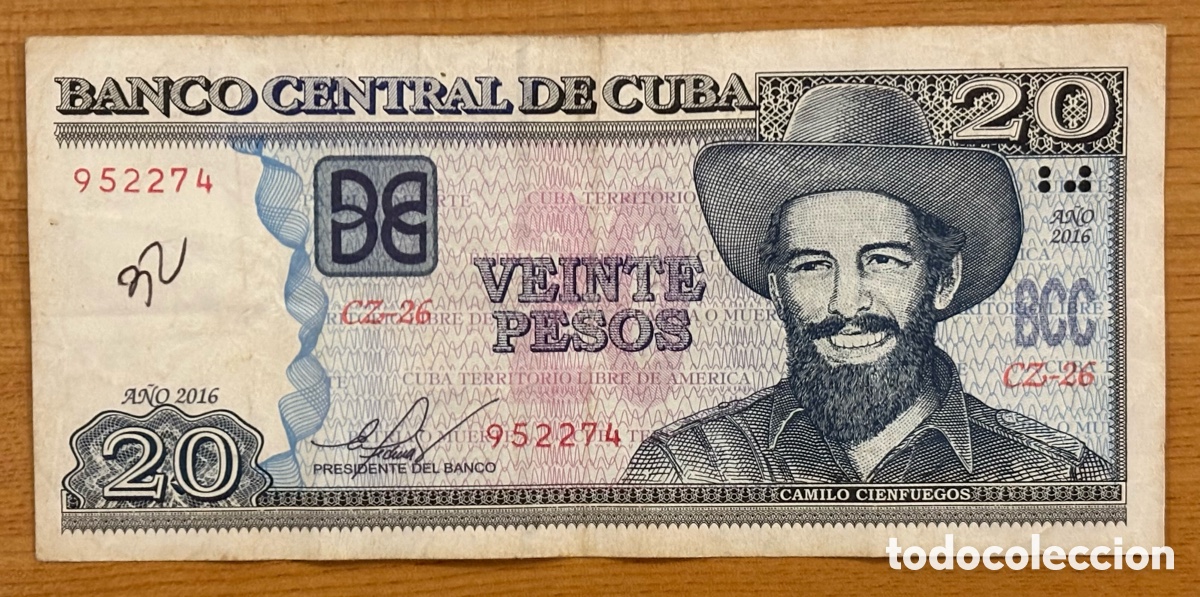 Billetes extranjeros: Cuba - 20 pesos 2016 - Foto 1