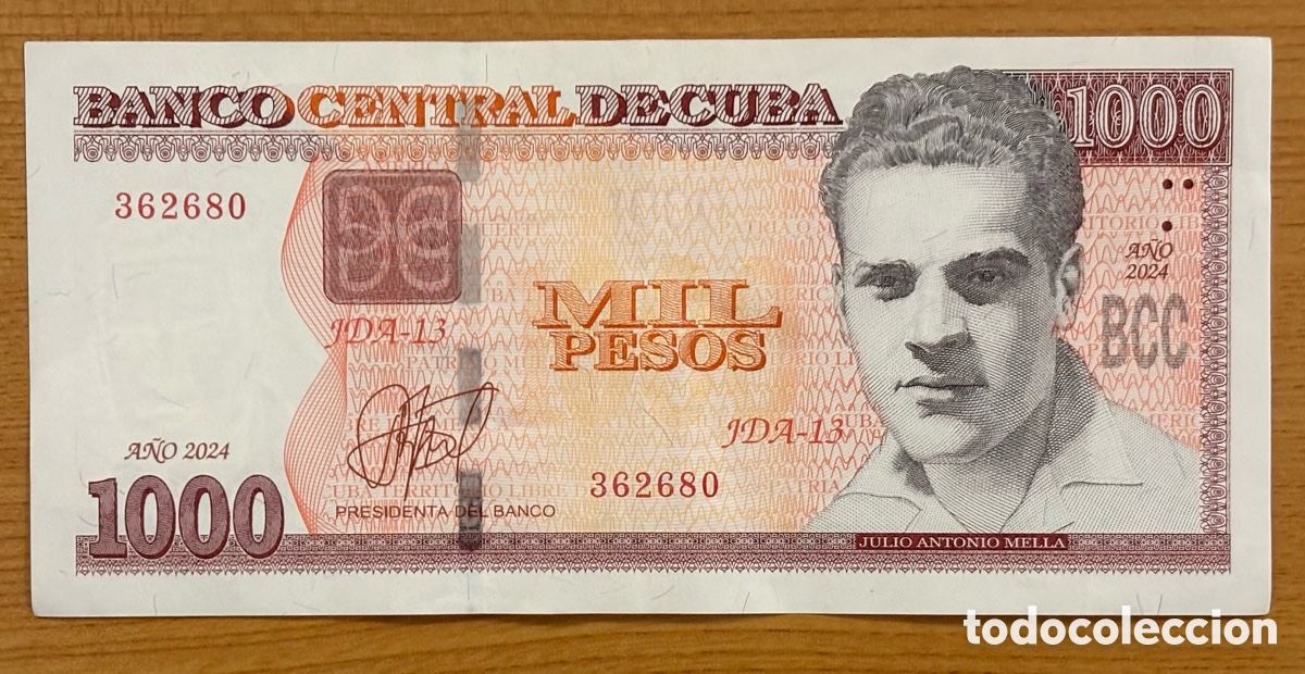Billetes extranjeros: Cuba - 1000 pesos 2024 - Foto 1