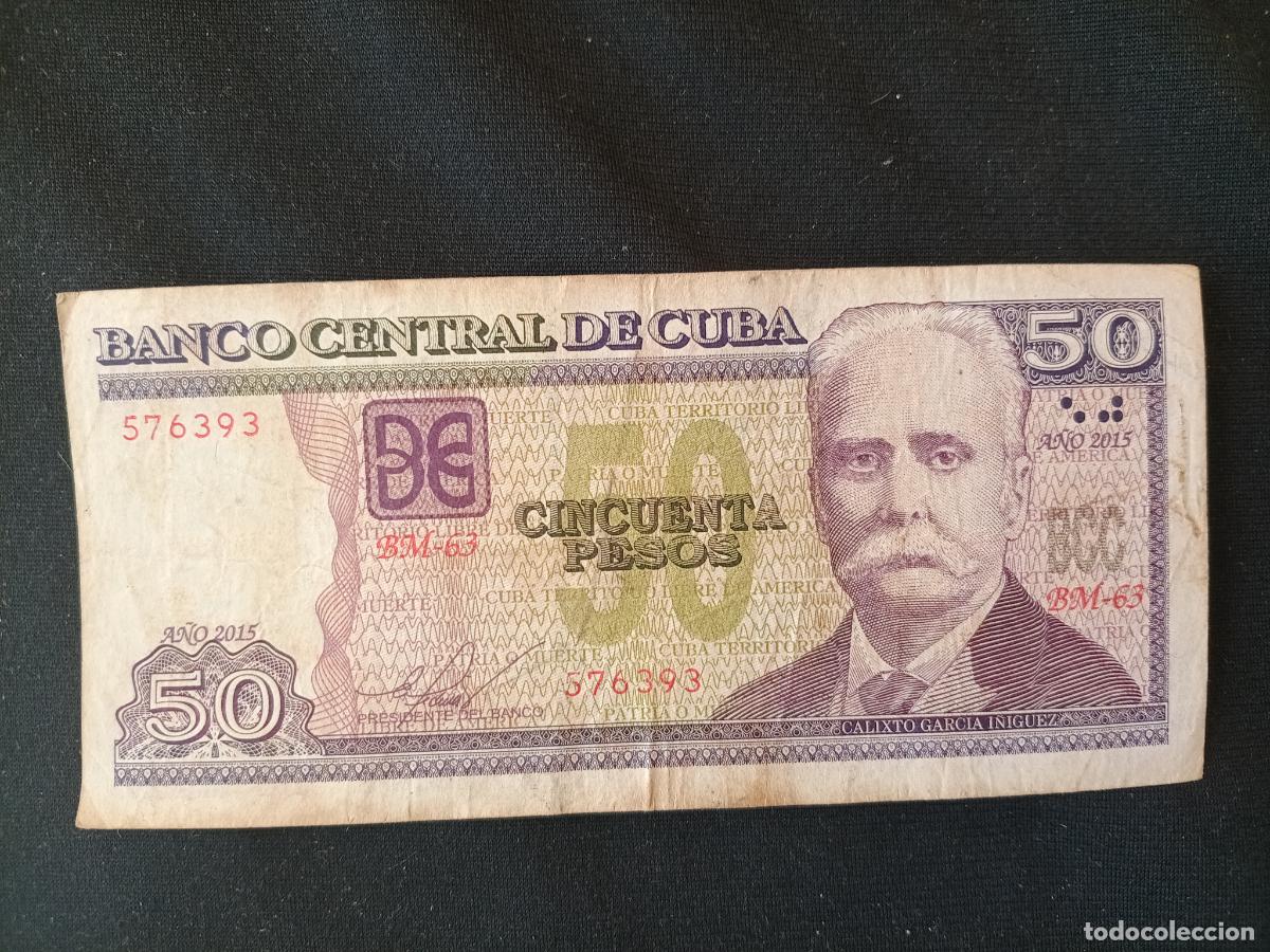 Billetes extranjeros: CUBA, BILLETE DE 50 PESOS 2015 - Foto 1