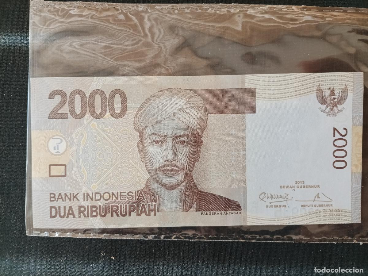 Billetes extranjeros: Indonesia 2000 Rupiah 2013 SC UNC - Foto 1