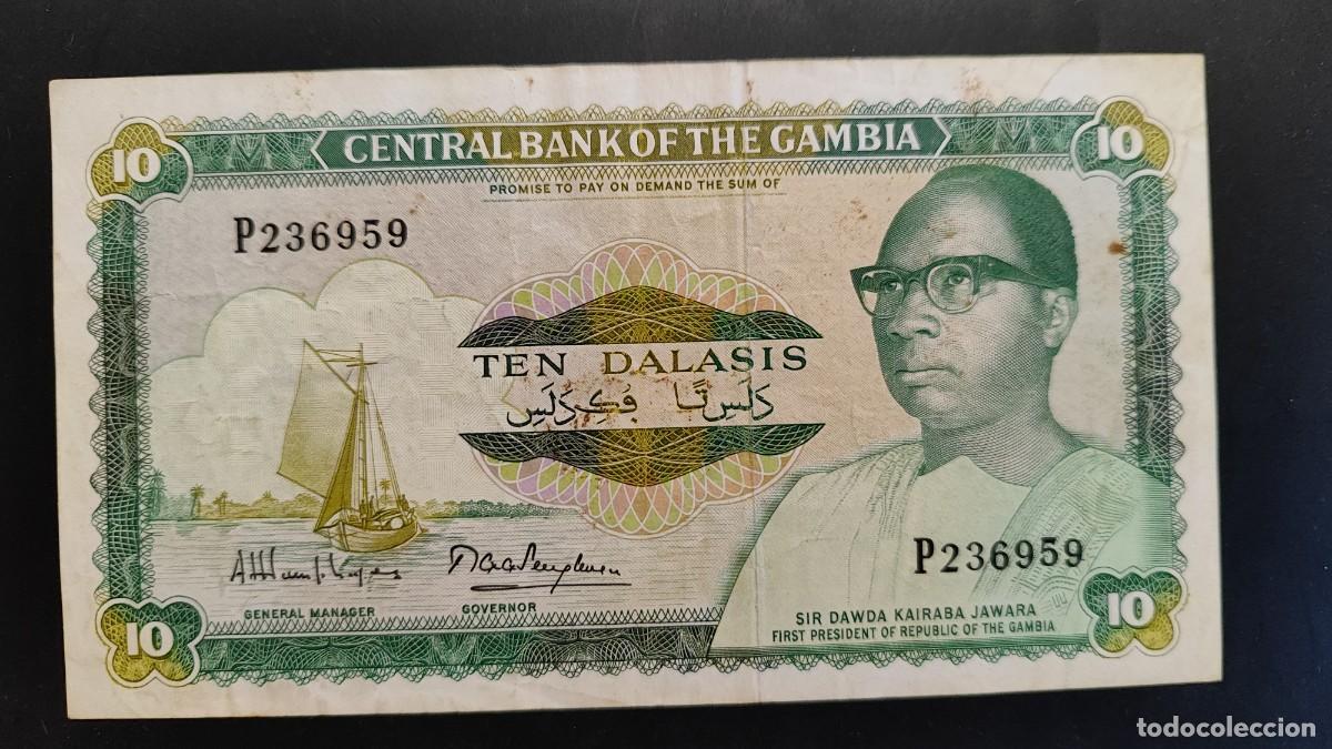 Billetes extranjeros: BILLETE DE GAMBIA 10 DALASIS BC- - Foto 1