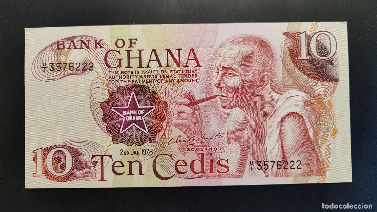 Billetes extranjeros: BILLETE DE GHANA 10 CEDIS 1978 S/C - Foto 1