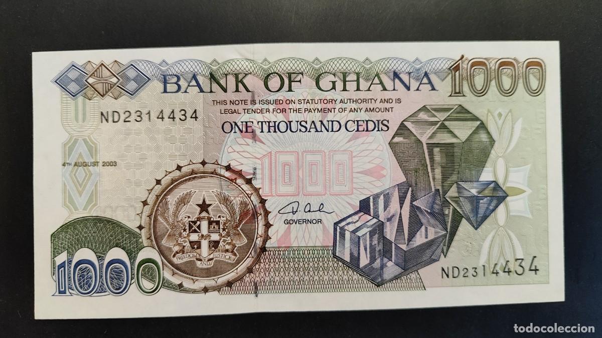 Billetes extranjeros: BILLETE DE GHANA 1000 CEDIS 2003 S/C - Foto 1