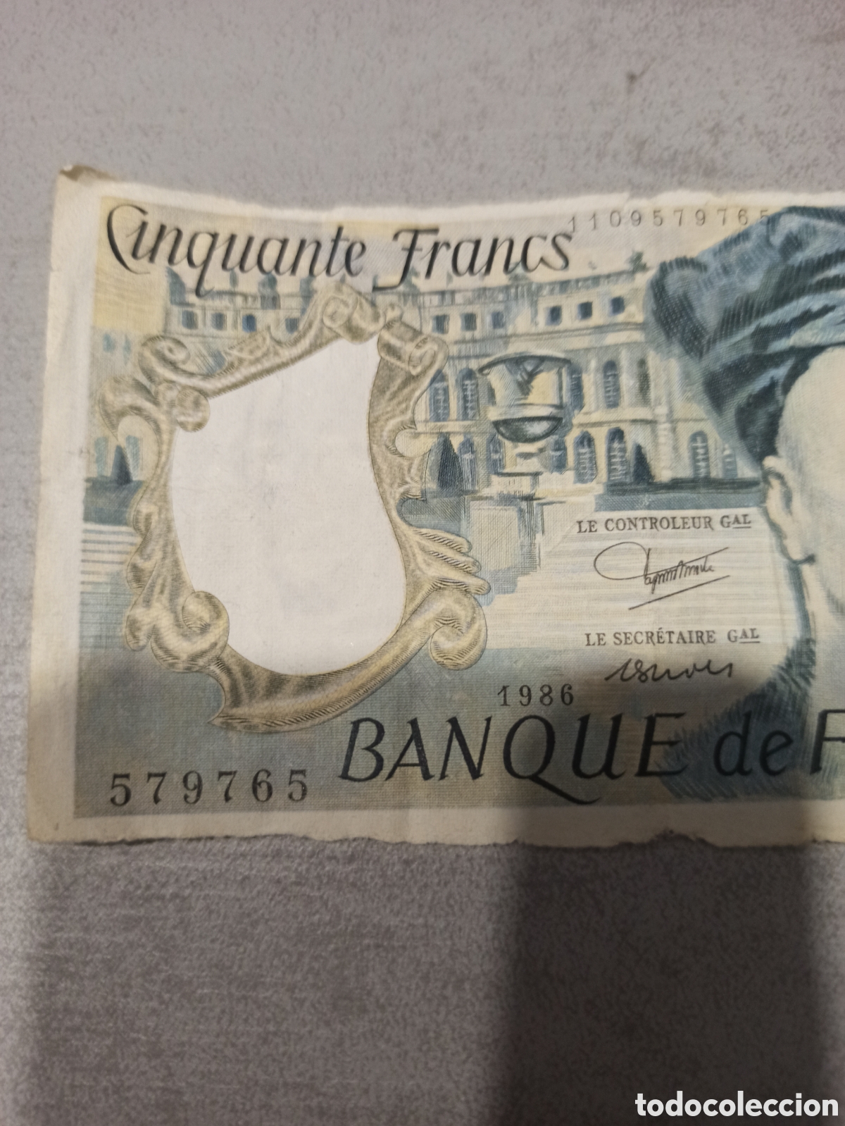 Billetes extranjeros: Billete 50 francos 1986 - Foto 3