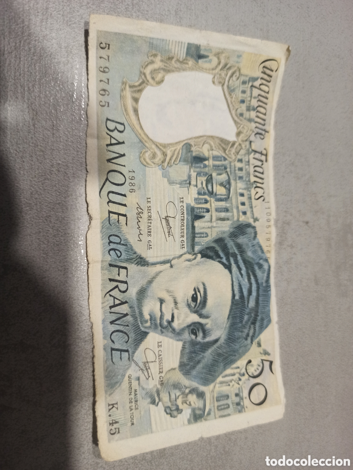 Billetes extranjeros: Billete 50 francos 1986 - Foto 1