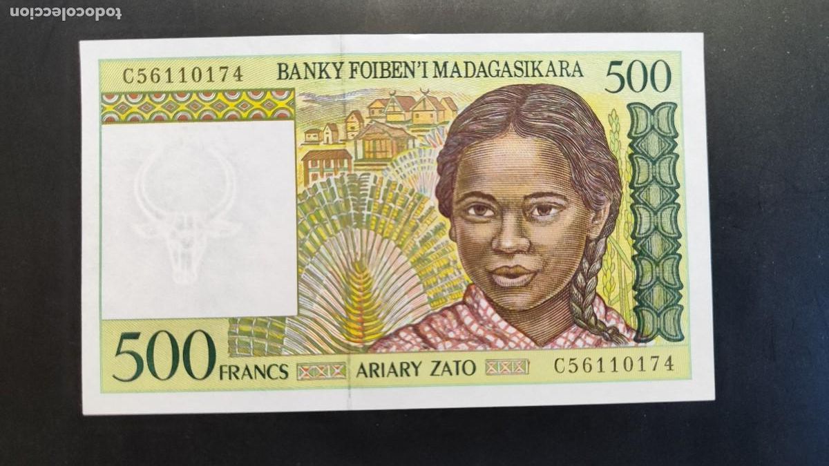 Billetes extranjeros: BILLETE DE MADAGASCAR 500 FRANCOS 1994 EBC - Foto 1