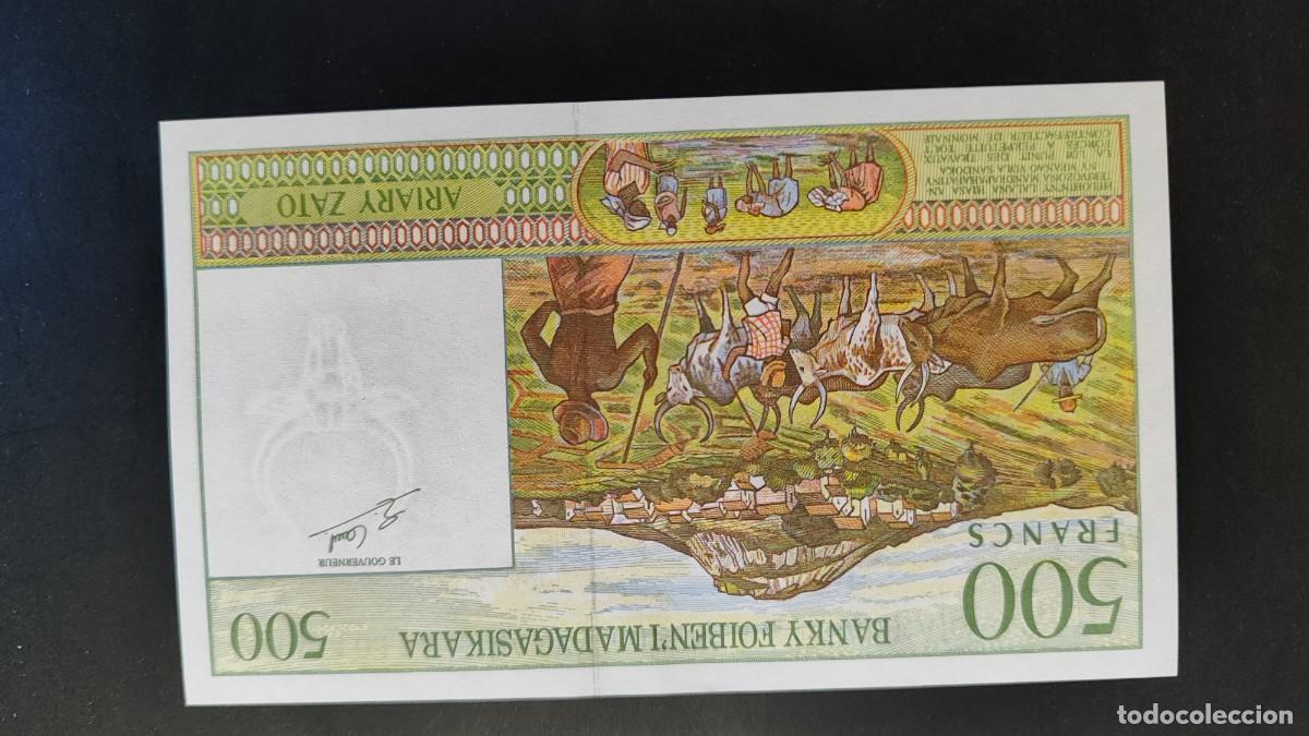 Billetes extranjeros: BILLETE DE MADAGASCAR 500 FRANCOS 1994 EBC - Foto 2