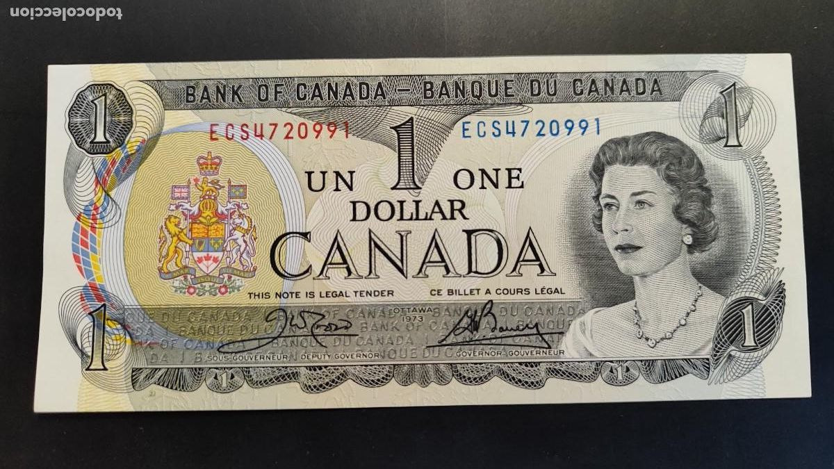 Billetes extranjeros: BILLETE DE CANADA 1 DOLAR 1973 S/C - Foto 1
