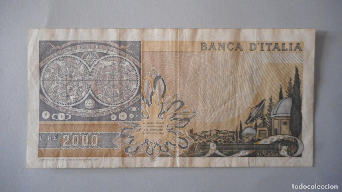 Billetes extranjeros: ITALIA 2000 LIRAS / CIRCULADO - Foto 2