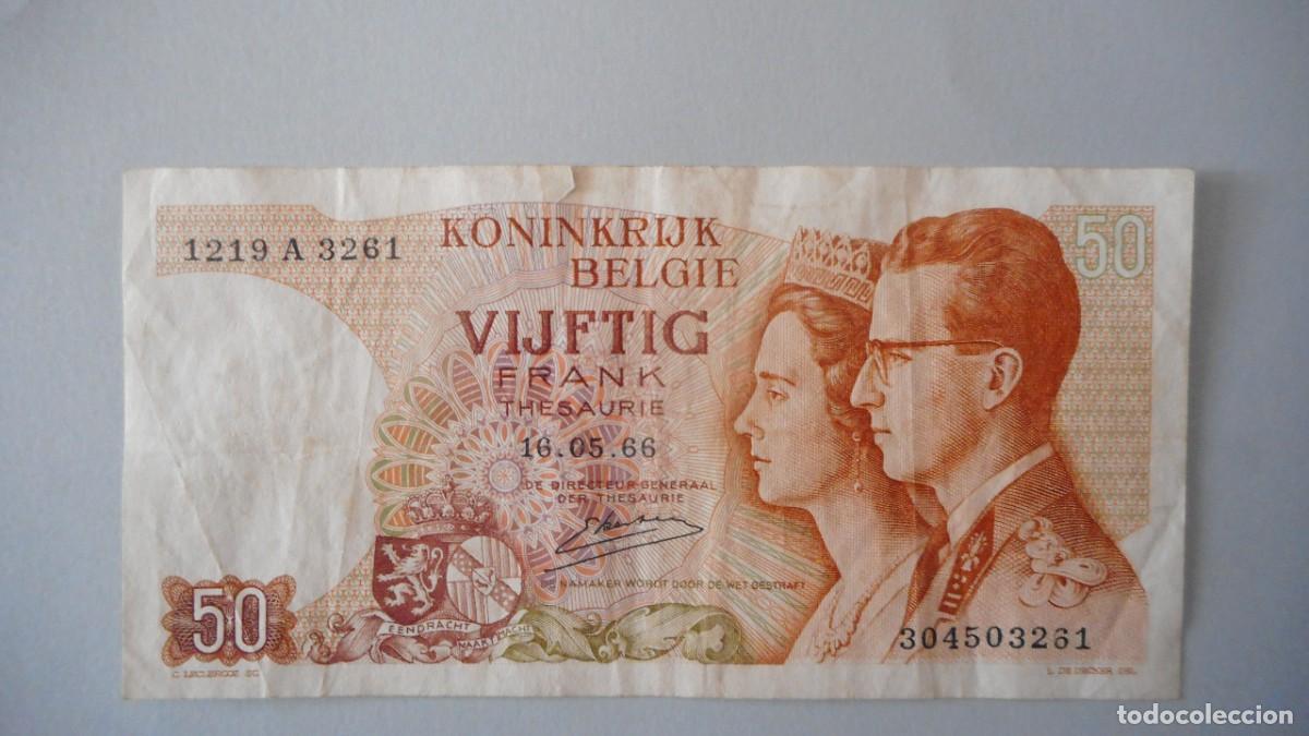 Billetes extranjeros: BELGICA 50 FRANCOS / CIRCULADO - Foto 1