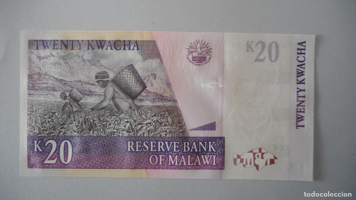 Billetes extranjeros: MALAWI 20 KWACHA / SC - Foto 2