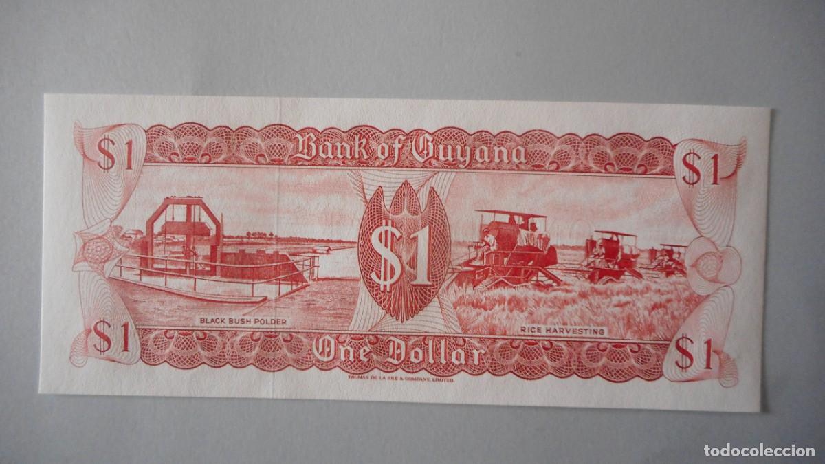 Billetes extranjeros: GUYANA 1 DOLARES / SC - Foto 2