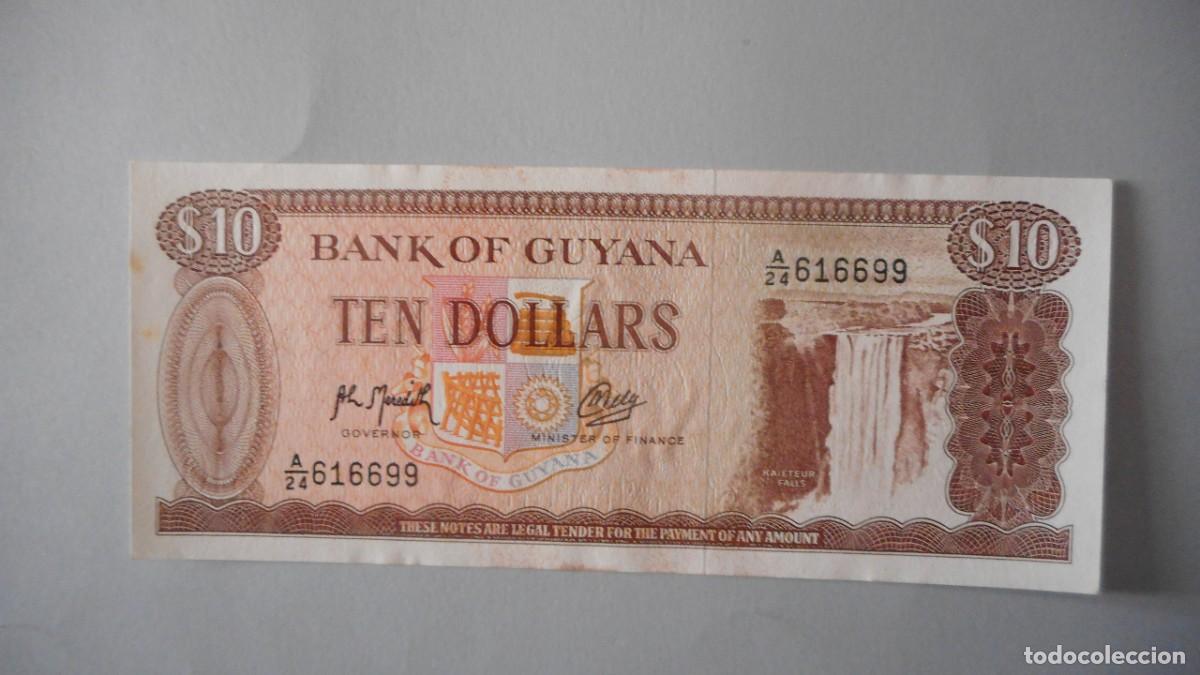Billetes extranjeros: GUYANA 10 DOLARES / SC - Foto 1