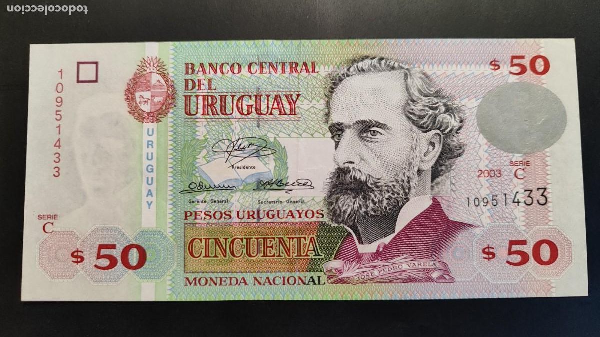 Billetes extranjeros: BILLETE DE URUGUAY 50 PESOS 2003 S/C - Foto 1