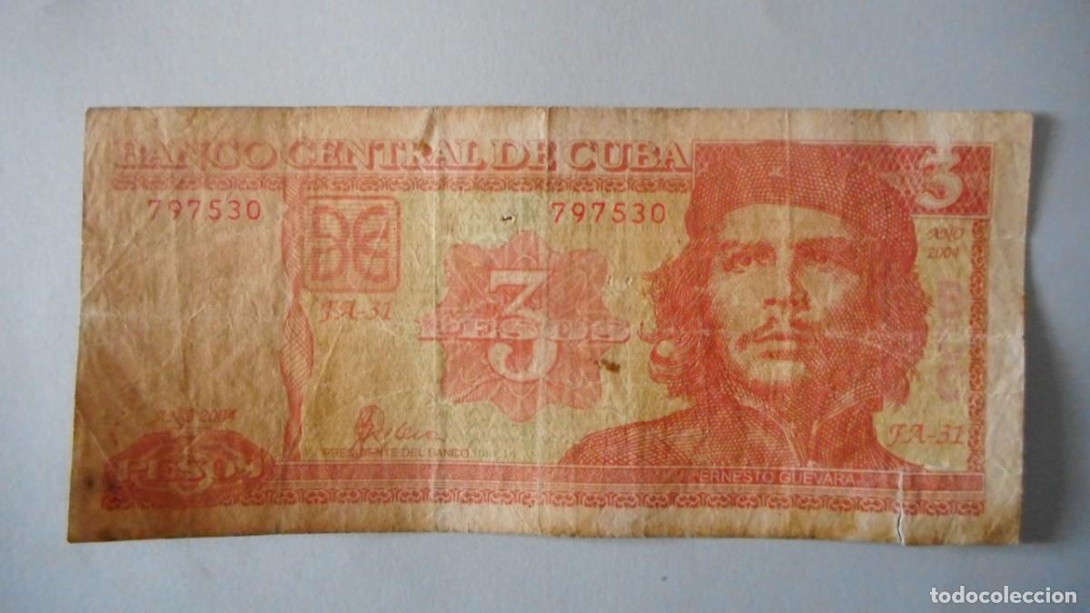 Billetes extranjeros: CUBA 3 PESOS / CIRCULADO - Foto 1
