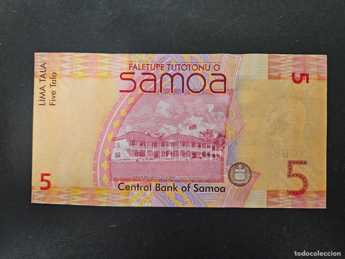 Billetes extranjeros: SAMOA 5 TALA 2014 S/C P=38b - Foto 2