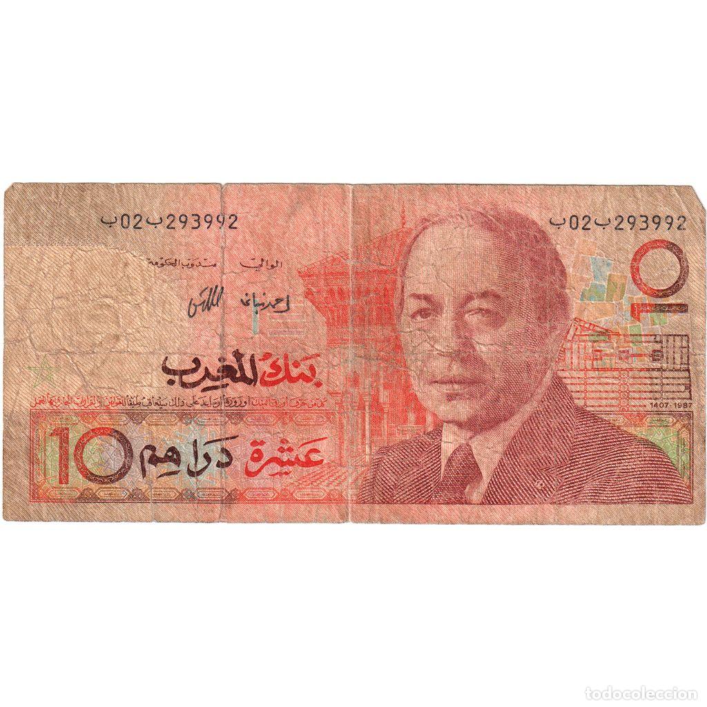 Billetes extranjeros: [#1243608] Marruecos, 10 Dirhams, BC+ - Foto 2