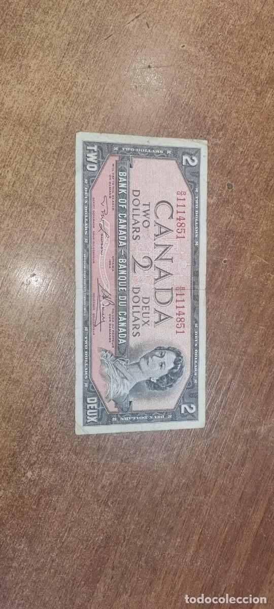 Billetes extranjeros: BILLETE 2 DOLARES CANADA 1954 - Foto 1
