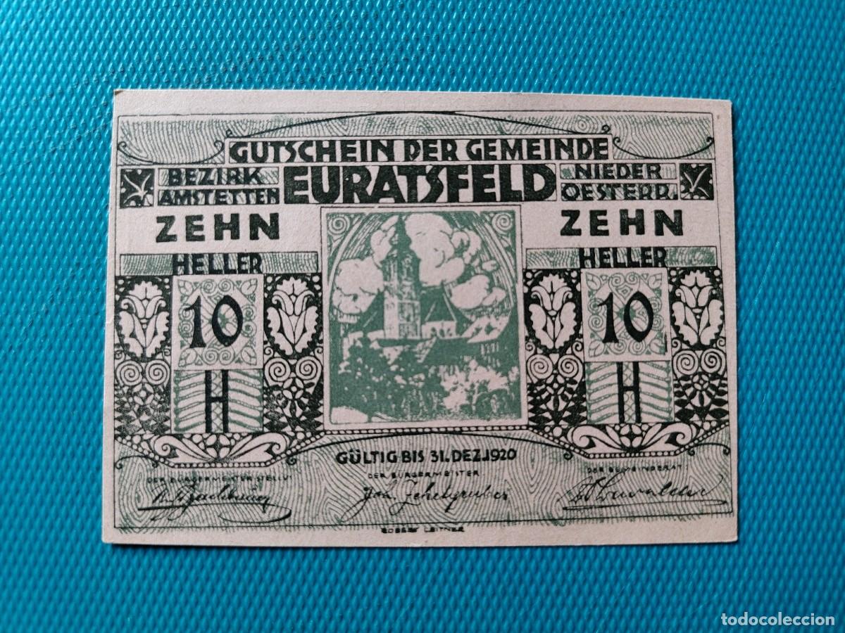 Billetes extranjeros: BILLETE DE AUSTRIA - 10 HELLER DEL A&Ntilde;O 1920 - 062EDCC - Foto 1