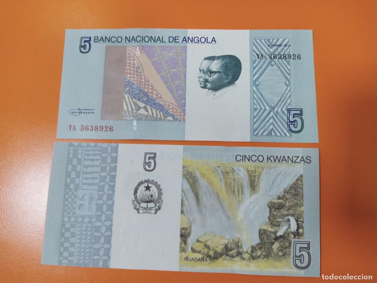 Billetes extranjeros: ANGOLA 5 KWANZAS 2012 - Foto 1