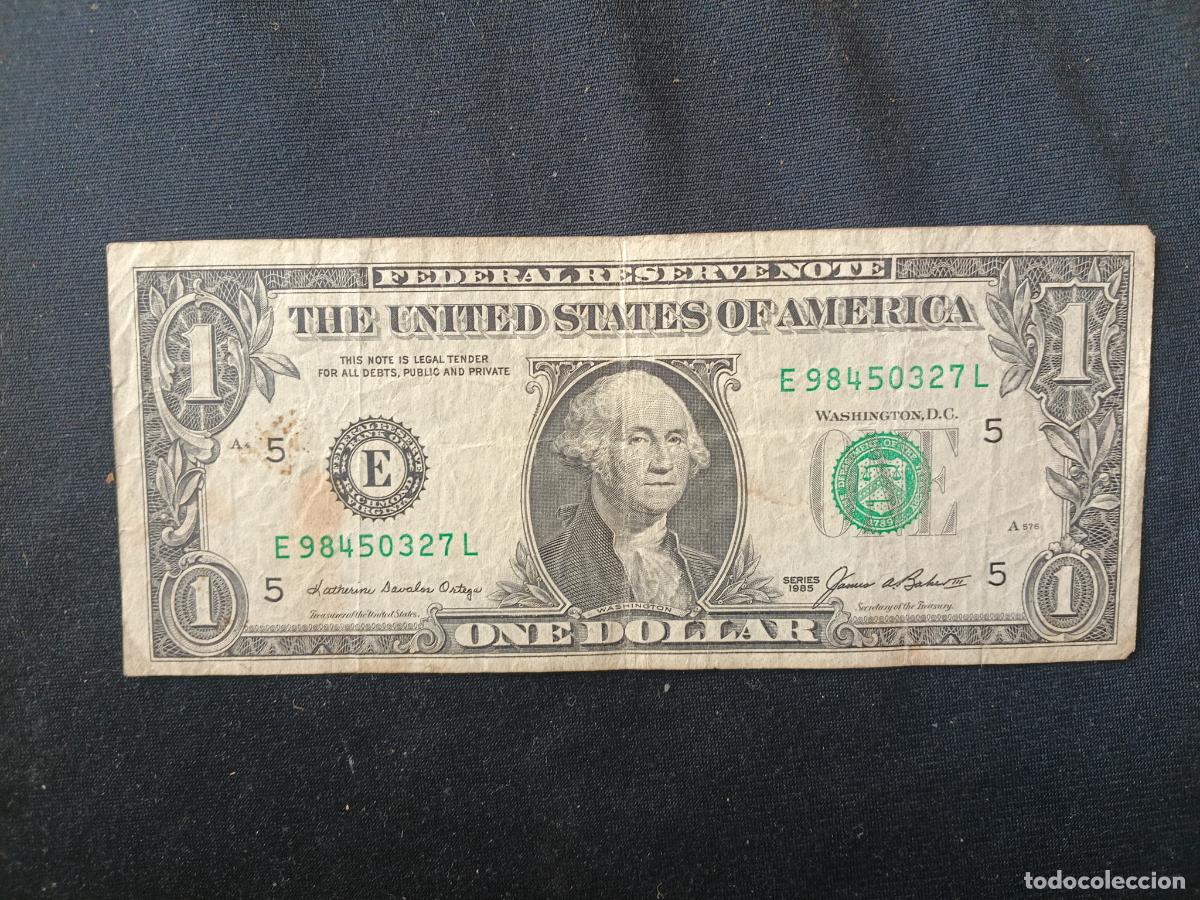 Billetes extranjeros: USA. Billete de One Dollar 1985 - Foto 1