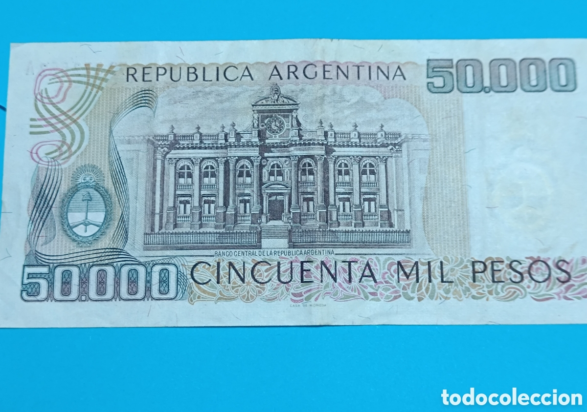 Billetes extranjeros: Billete de argentina - Foto 2