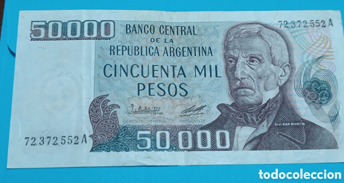 Billetes extranjeros: Billete de argentina - Foto 1