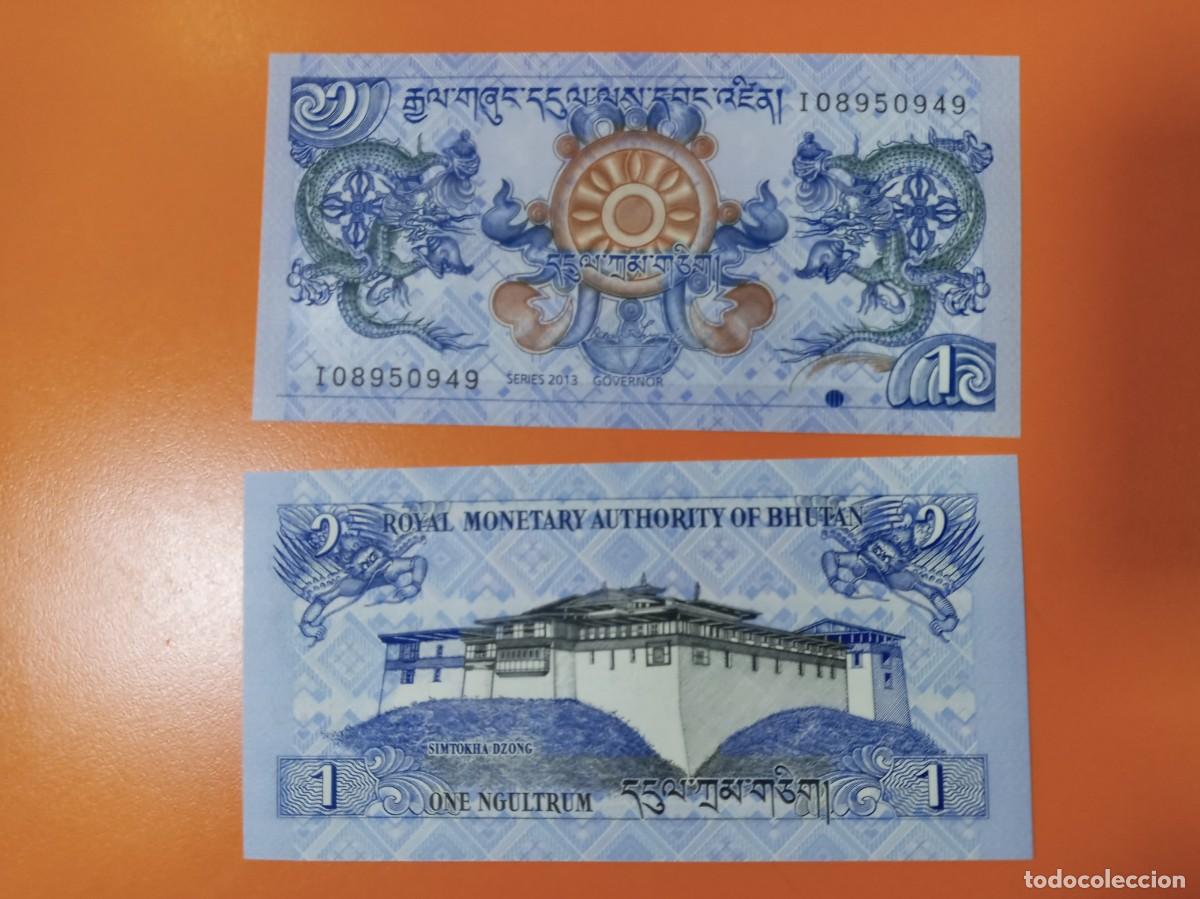 Billetes extranjeros: BUT&Aacute;N 1 NGULTRUM 2013 - Foto 1