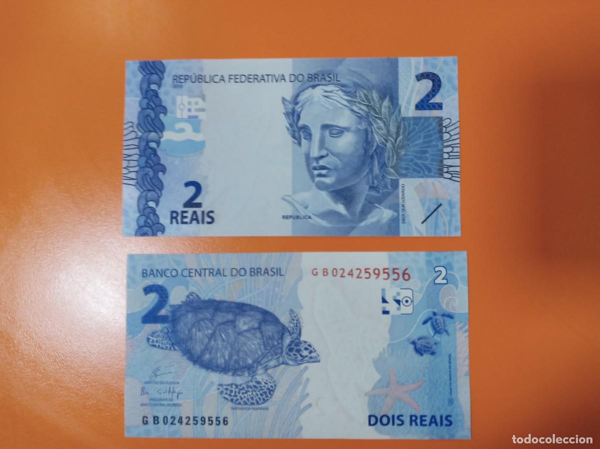Billetes extranjeros: BRASIL 2 REALES 2010 - Foto 1