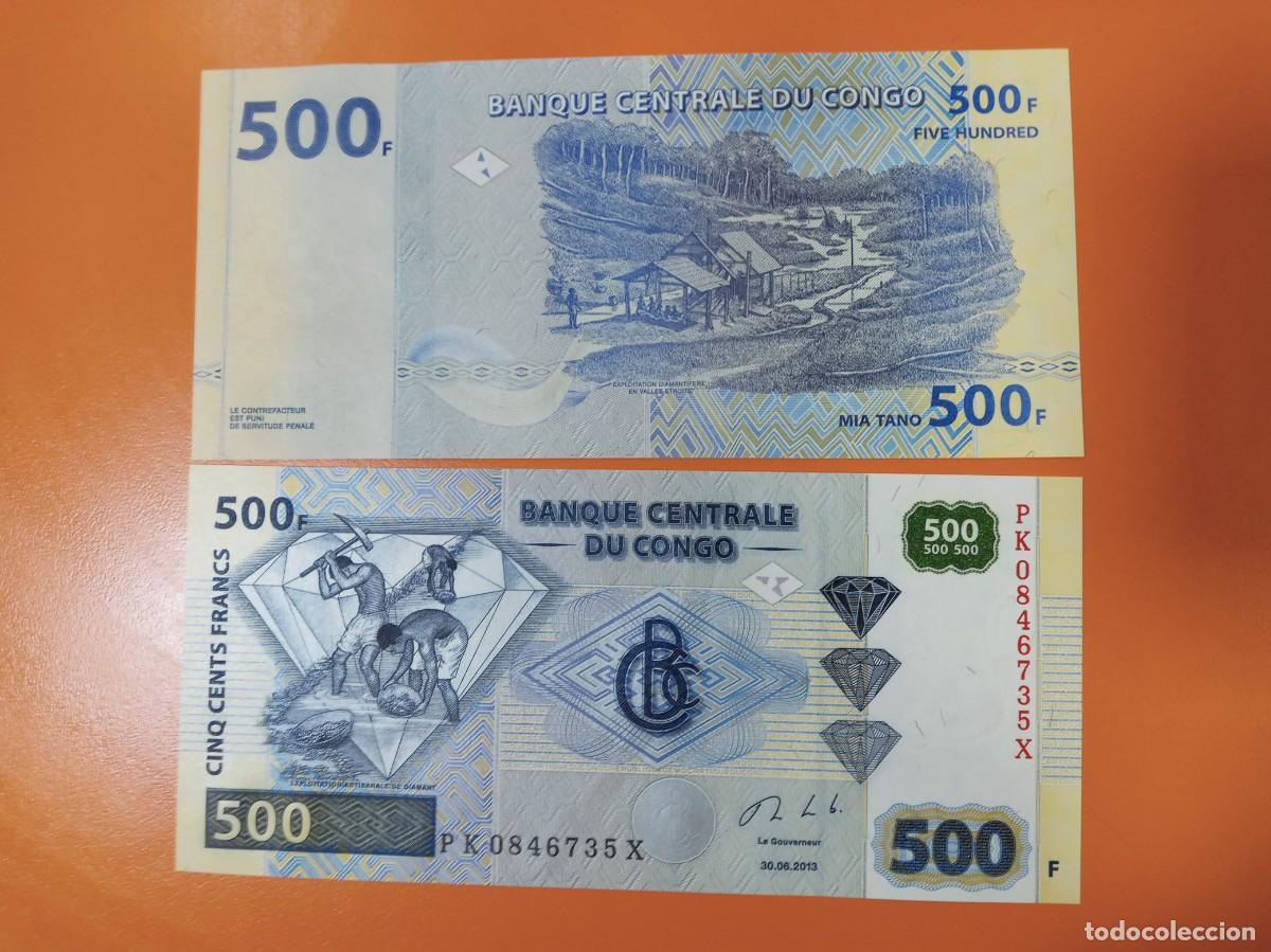 Billetes extranjeros: CONGO 500 FRANCOS 2013 - Foto 1