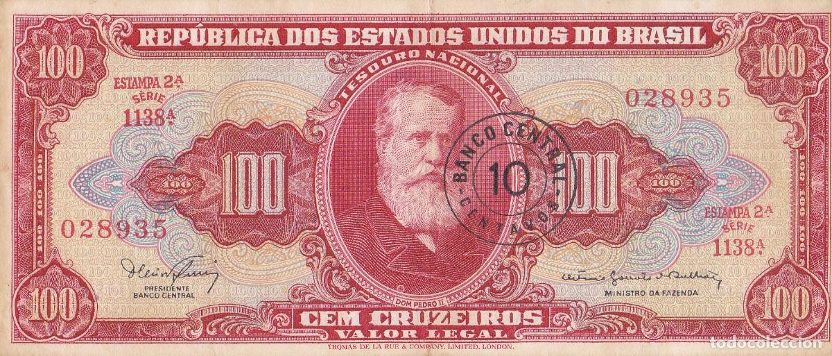 Billetes extranjeros: BRASIL 100 CRUZEIROS - Foto 1