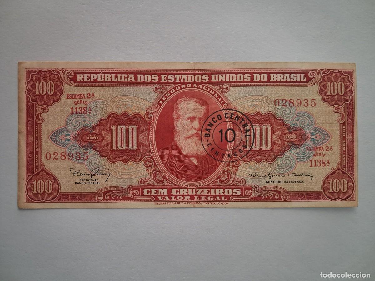 Billetes extranjeros: BRASIL 100 CRUZEIROS - Foto 3