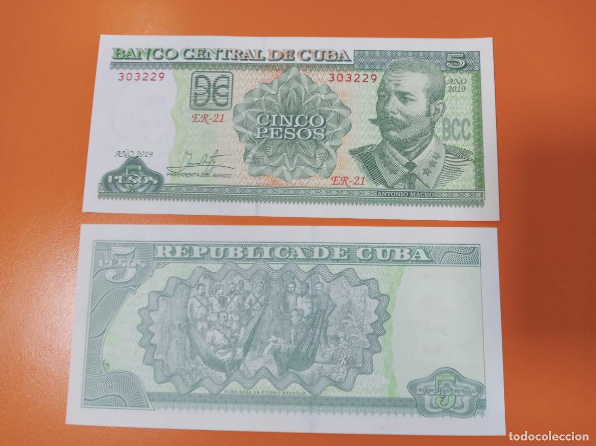 Billetes extranjeros: BILLETE DE CUBA 5 PESOS 2019 - Foto 1