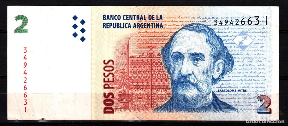 Billetes extranjeros: BILLETE DE 2 PESOS DE ARGENTINA - Foto 1