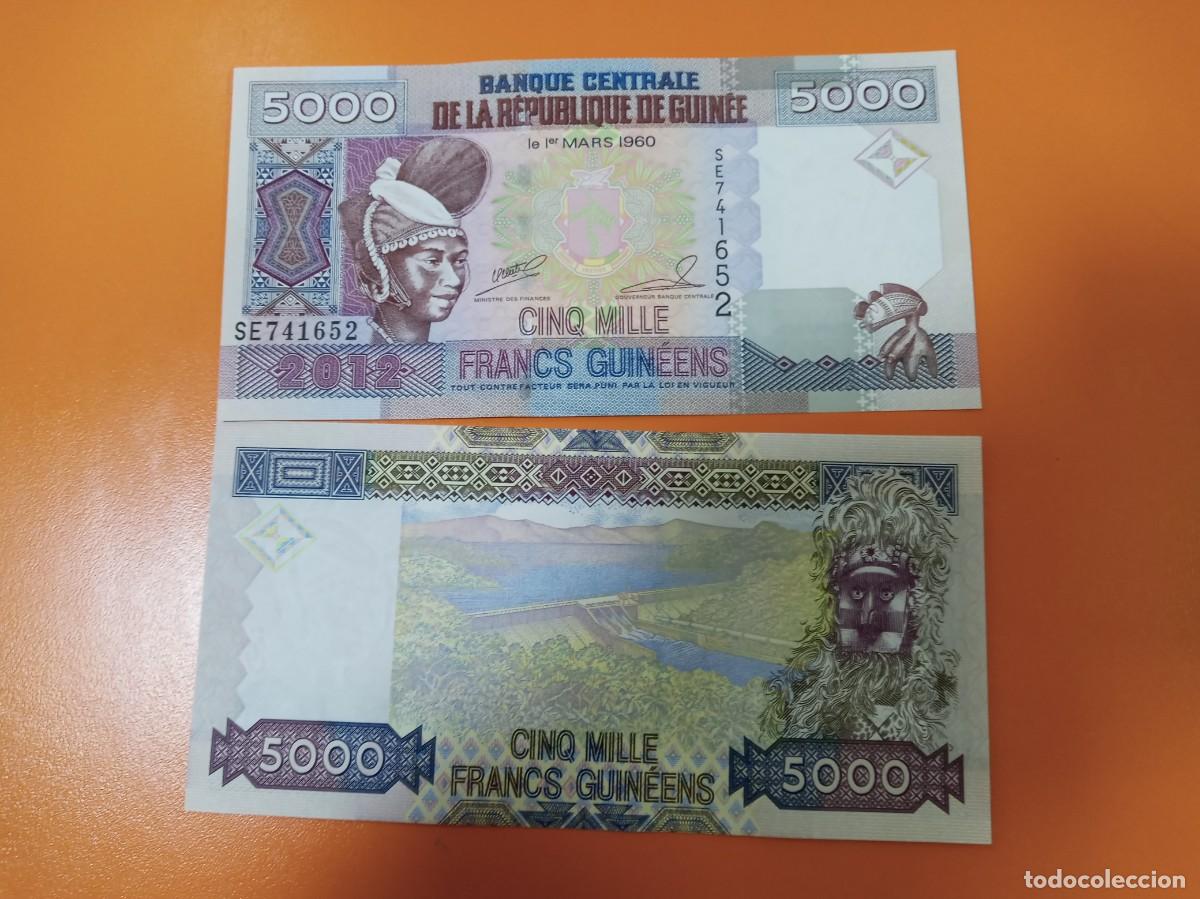 Billetes extranjeros: GUINEA 5000 FRANCOS 2012 - Foto 1