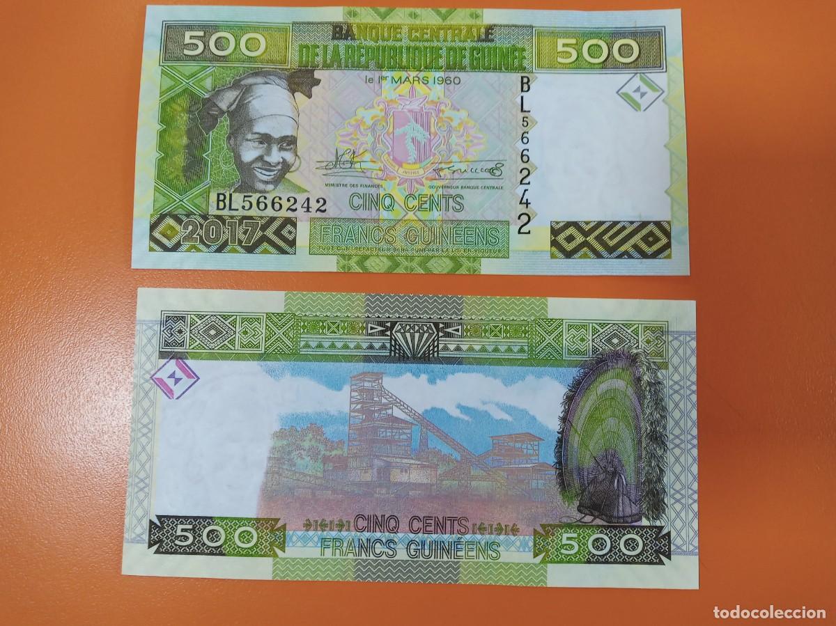 Billetes extranjeros: GUINEA 500 FRANCOS 2017 - Foto 1