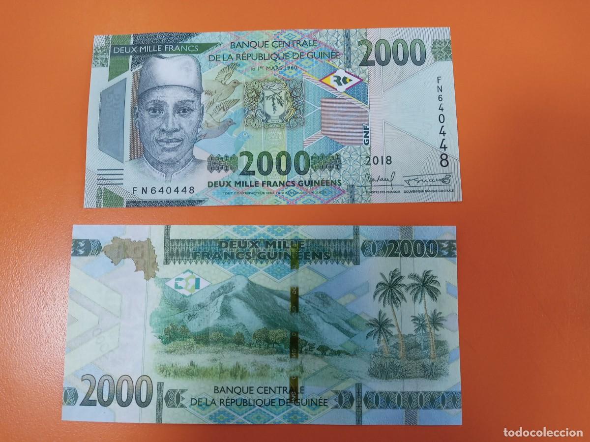 Billetes extranjeros: GUINEA 2000 FRANCOS 2018 - Foto 1