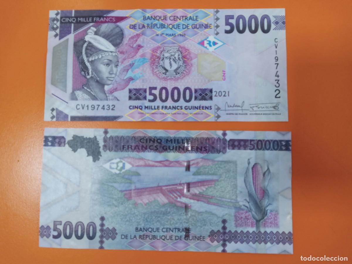Billetes extranjeros: GUINEA 5000 FRANCOS 2021 - Foto 1