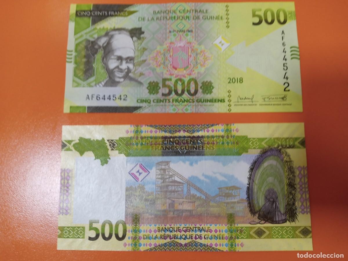 Billetes extranjeros: GUINEA 500 FRANCOS 2018 - Foto 1