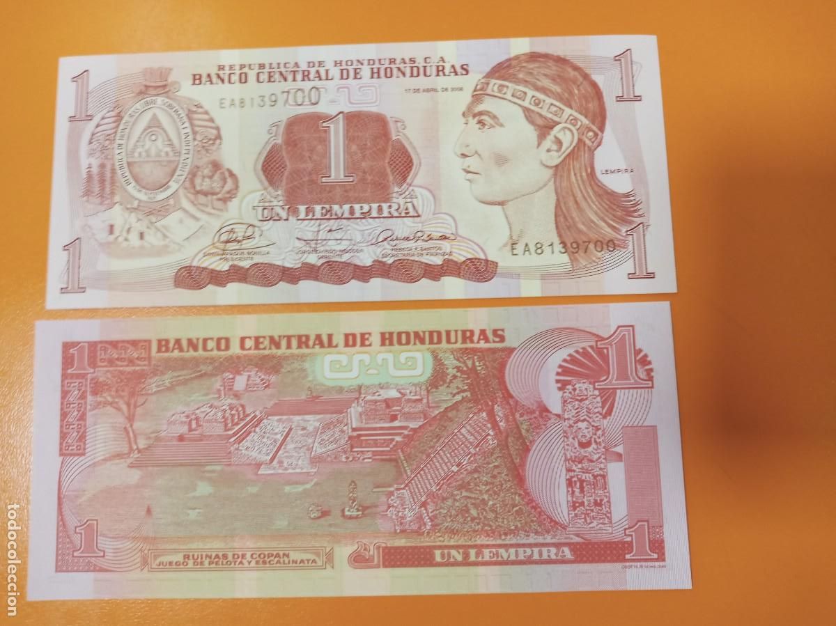 Billetes extranjeros: HONDURAS 1 LEMPIRA 2008 - Foto 1