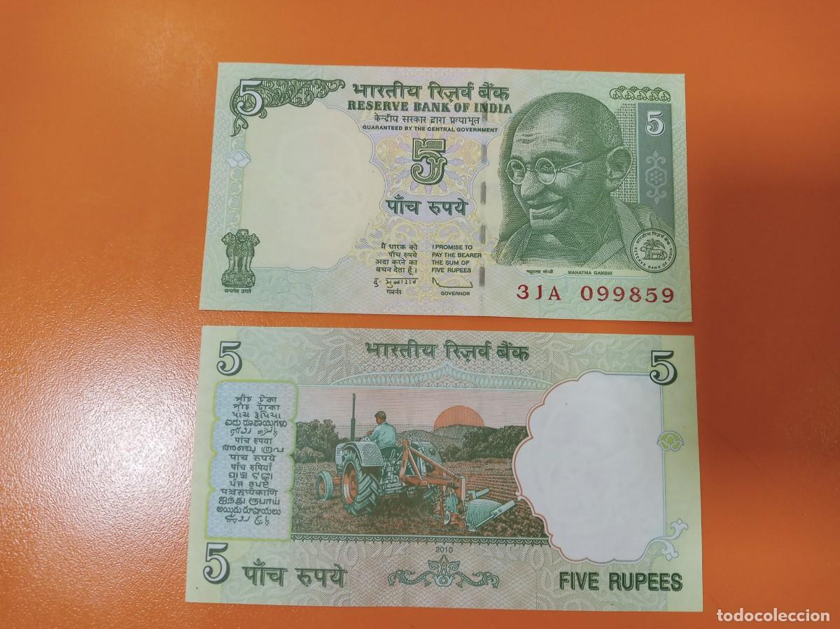 Billetes extranjeros: BILLETE DE INDIA 10 RUPIAS 2010 - Foto 1