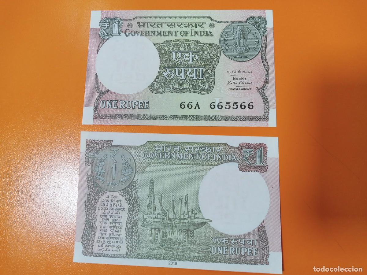 Billetes extranjeros: BILLETE DE INDIA 1 RUPIA 2016 - Foto 1