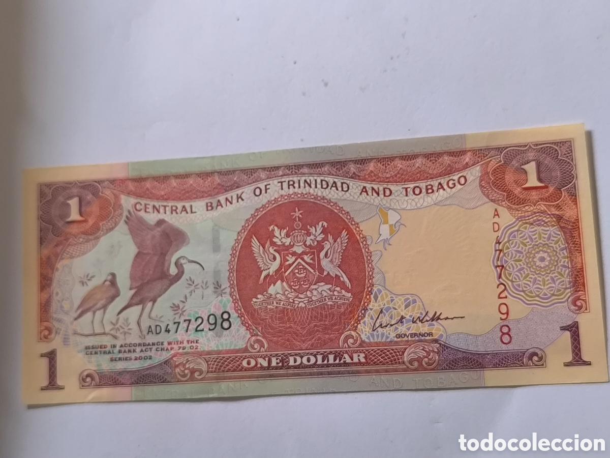 Billetes extranjeros: Trinadad & Tobago. billete de 1 dolar. 2002. Sin circular uncirculate - Foto 3
