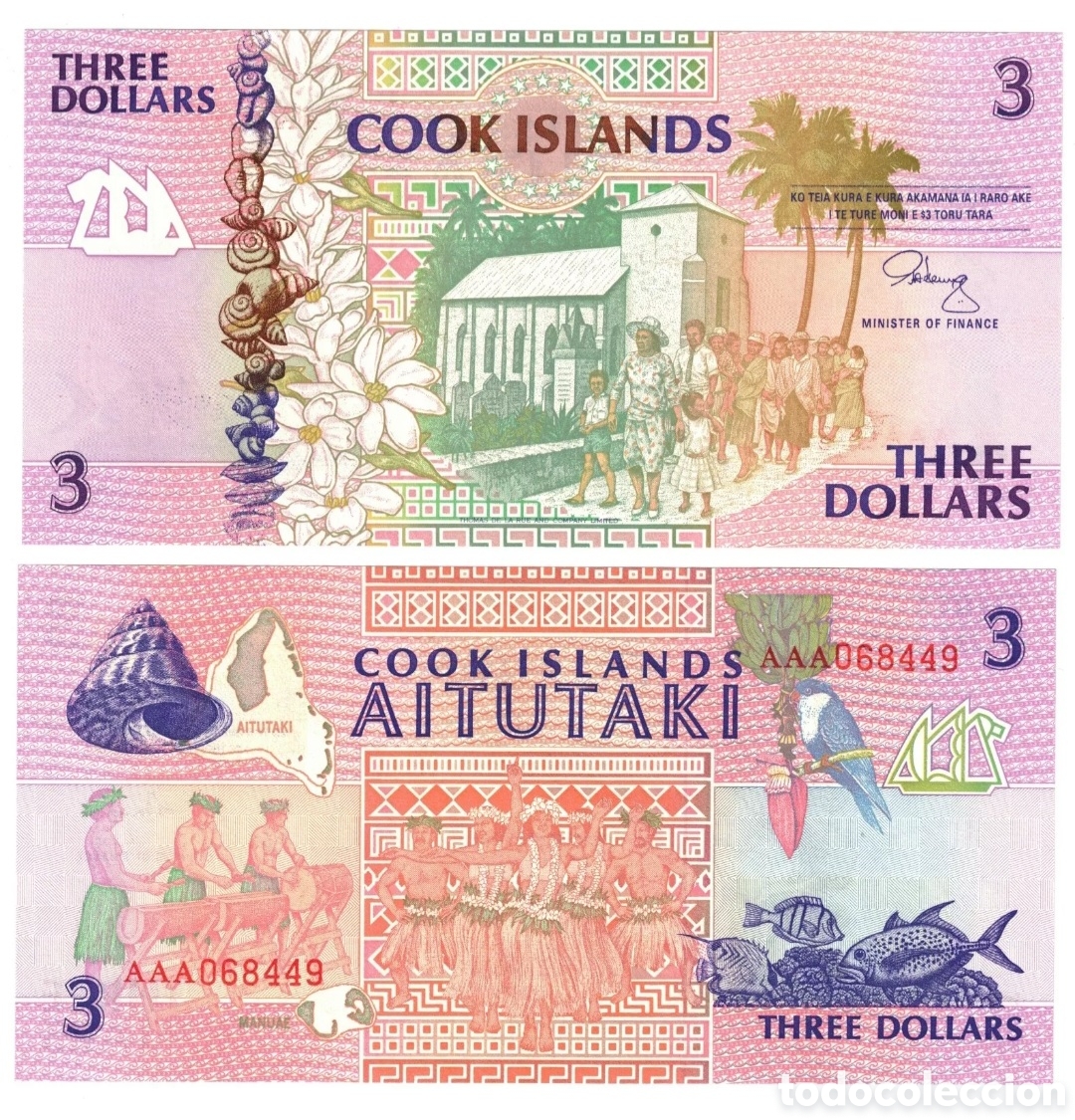 Billetes extranjeros: Billete isla cook original % s/c - Foto 1