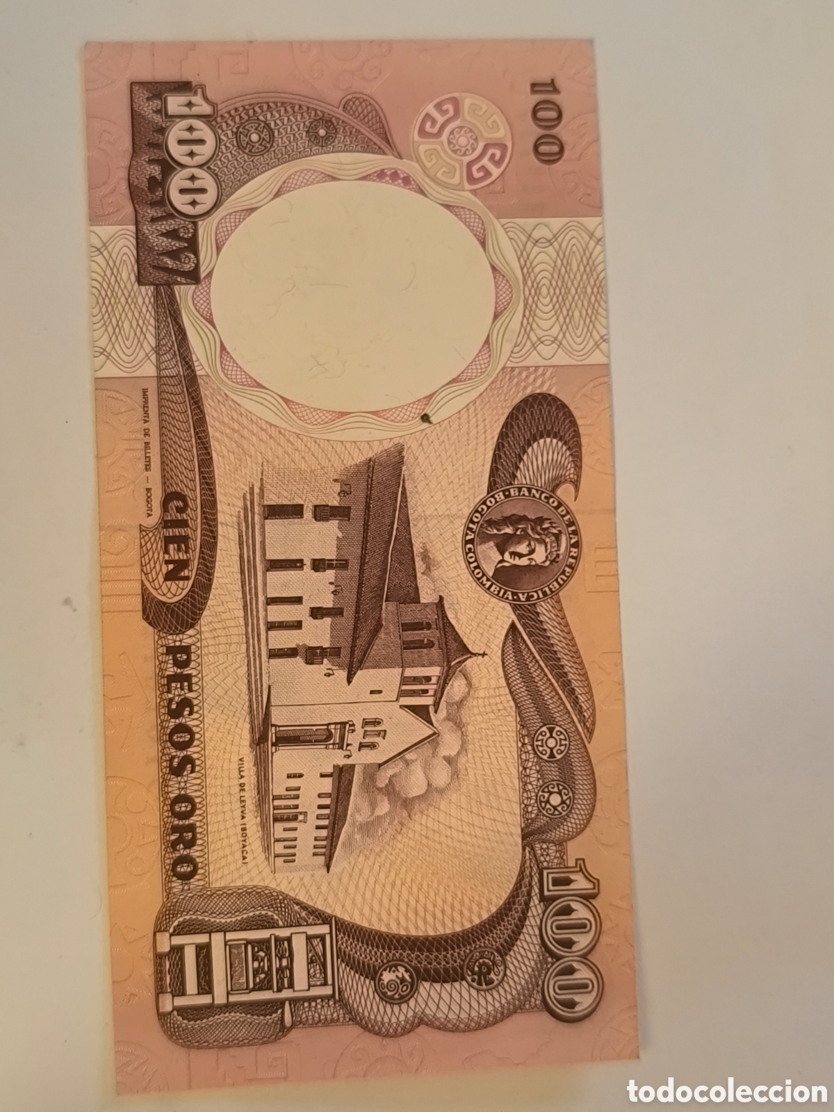 Billetes extranjeros: Colombia 100 pesos oro 1990 sin circular uncirculate - Foto 3